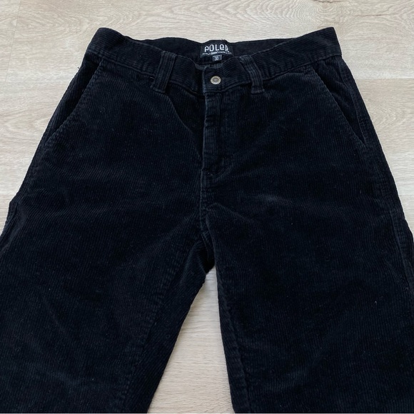 Poler Stuff Pants Mens 30x30 Black Corduroy Stretch Cotton Gorp Core Relaxed Fit - Picture 4 of 12